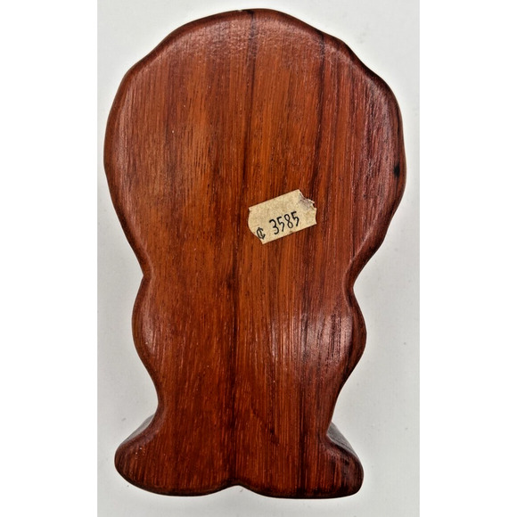 Vintage Wooden Lion Puzzle Trinket Box SKU U195 - Picture 5 of 5